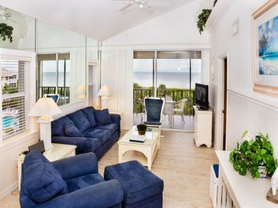 Two Bedroom Sanibel Vacation Rental on Beach with Pool
